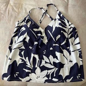 ANNE COLE TANKINI TOP AND HIGH WAIST BIKINI BOTTOMS. Both Sz. Med.   NWOT